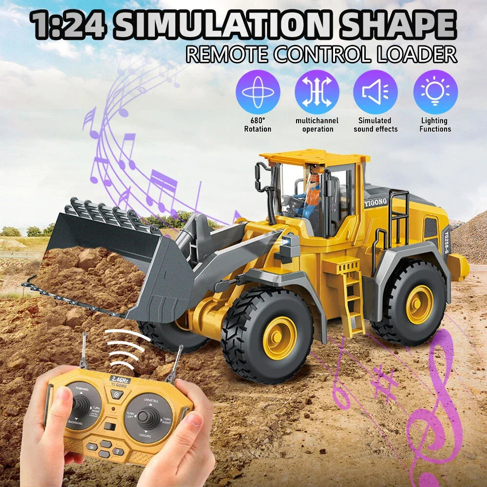 2.4GHz RC Diecast Bulldozer With Light & Sound ⭐⭐⭐⭐⭐ (4.9/5)