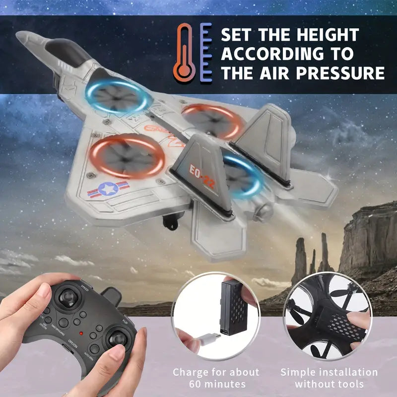 2.4GHz RC Fighter Drone Aircraft Model ⭐⭐⭐⭐⭐(4.8/5)