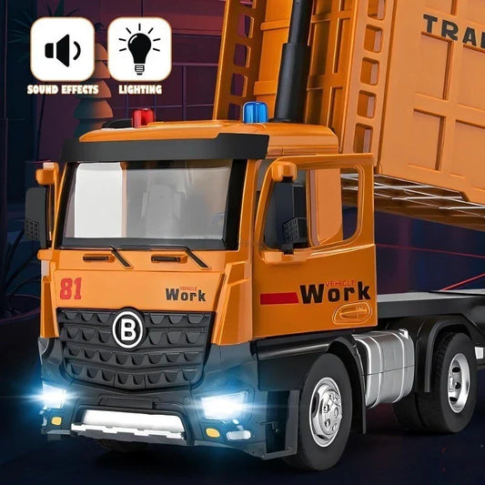 Diecast Large Dump Trailer Truck