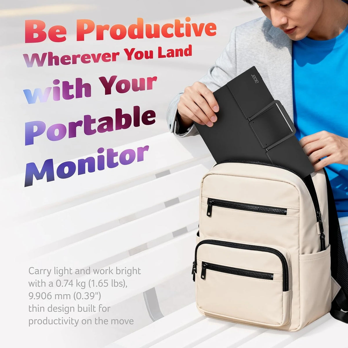 PM1 monitor series 39.62 cm (16 inch) Full HD LED Backlit IPS Panel Monitor (‎PM161Q B1) (Adaptive Sync, Response Time: 4 ms, 60 Hz Refresh Rate)